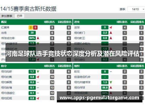 河南足球队选手竞技状态深度分析及潜在风险评估