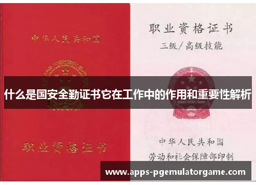 什么是国安全勤证书它在工作中的作用和重要性解析