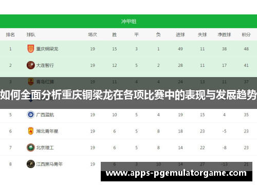 如何全面分析重庆铜梁龙在各项比赛中的表现与发展趋势