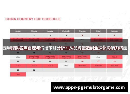 西甲球队名声管理与传播策略分析：从品牌塑造到全球化影响力构建